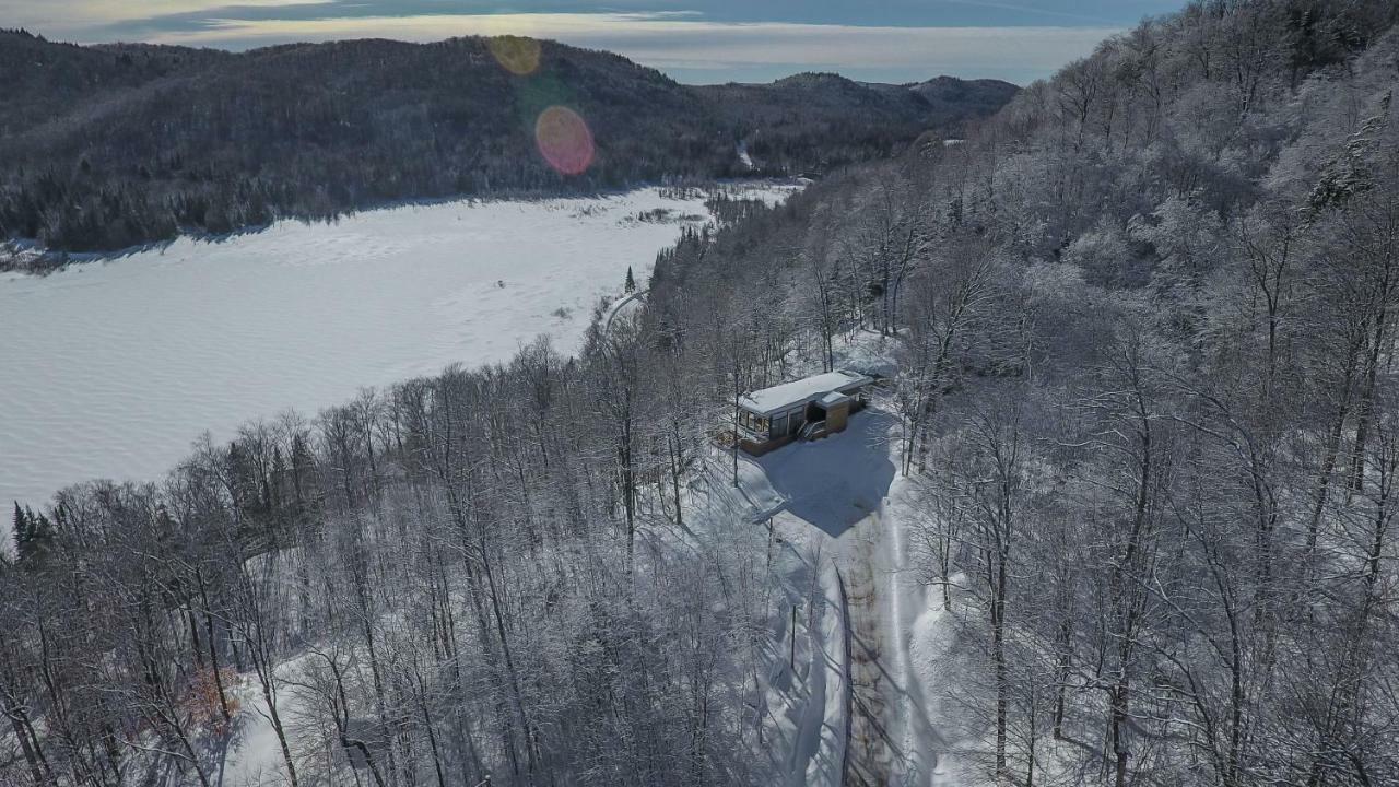 Modern Chalet With Mountain And Lake View By Reserver.Ca Sainte-Adèle Buitenkant foto